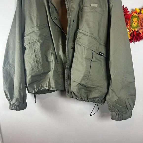 Prana Palisades Ripstop Womens Jacket MEDIUM in Rye Green UPF 50+ - Picture 5 of 12